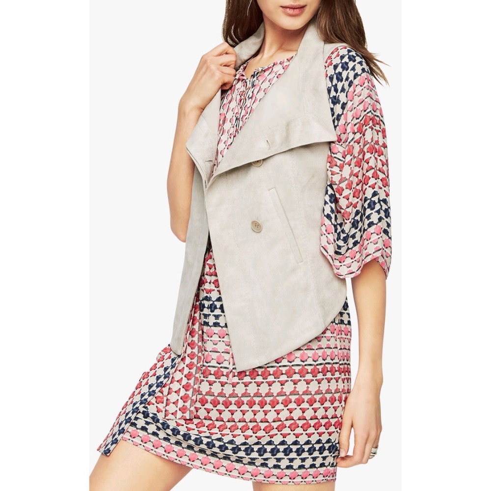BCBGMAXAZRIA Sima Faux Suede Sleeveless Vest
